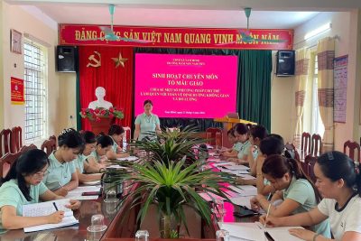 SINH HOẠT CHUYÊN MÔN TỔ MẪU GIÁO TUẦN 4 THÁNG 4 THÁNG 2026