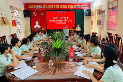 TỔ MẪU GIÁO SINH HOẠT CHUYÊN MÔN ĐỊNH KỲ THEO KẾ HOẠCH NĂM HỌC 2025-2026